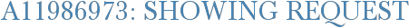A11986973: Showing Request