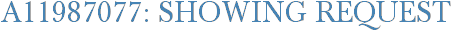 A11987077: Showing Request