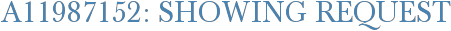 A11987152: Showing Request