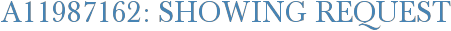 A11987162: Showing Request