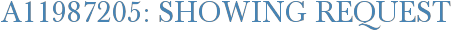A11987205: Showing Request