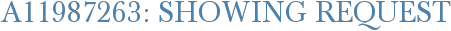 A11987263: Showing Request