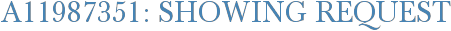 A11987351: Showing Request