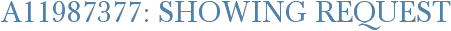 A11987377: Showing Request