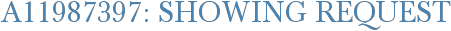A11987397: Showing Request