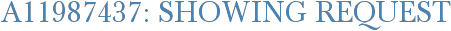 A11987437: Showing Request