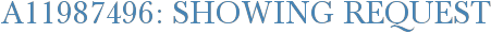 A11987496: Showing Request