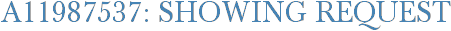 A11987537: Showing Request