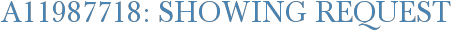 A11987718: Showing Request