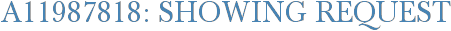 A11987818: Showing Request