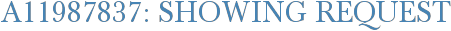 A11987837: Showing Request