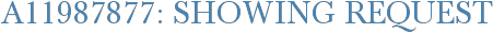 A11987877: Showing Request