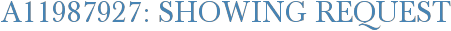 A11987927: Showing Request