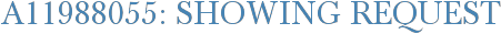 A11988055: Showing Request