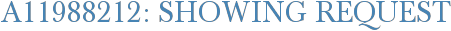 A11988212: Showing Request