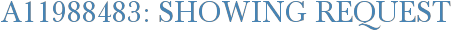 A11988483: Showing Request