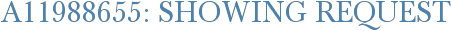 A11988655: Showing Request