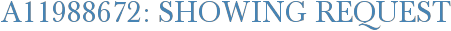 A11988672: Showing Request