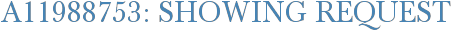 A11988753: Showing Request