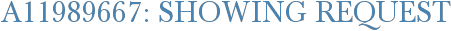 A11989667: Showing Request