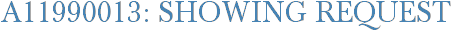 A11990013: Showing Request