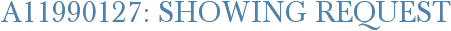 A11990127: Showing Request