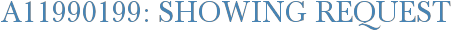 A11990199: Showing Request