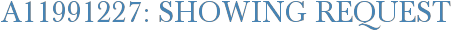 A11991227: Showing Request