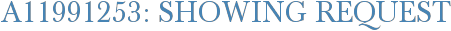 A11991253: Showing Request