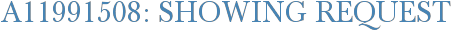 A11991508: Showing Request