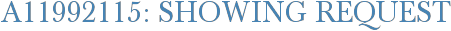 A11992115: Showing Request
