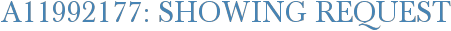 A11992177: Showing Request
