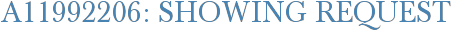 A11992206: Showing Request