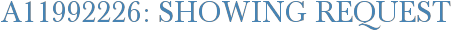 A11992226: Showing Request