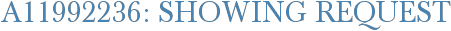 A11992236: Showing Request