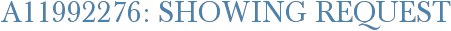 A11992276: Showing Request