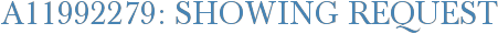 A11992279: Showing Request