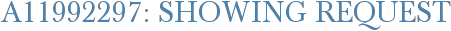 A11992297: Showing Request