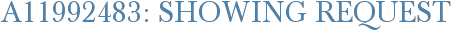 A11992483: Showing Request