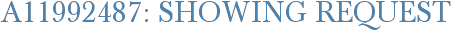 A11992487: Showing Request