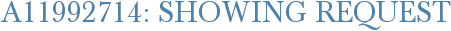 A11992714: Showing Request