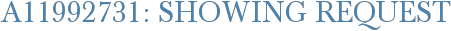 A11992731: Showing Request