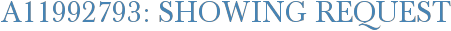 A11992793: Showing Request