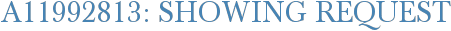A11992813: Showing Request