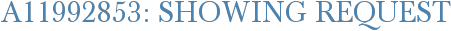 A11992853: Showing Request