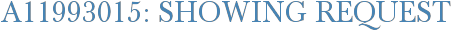 A11993015: Showing Request