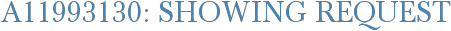 A11993130: Showing Request
