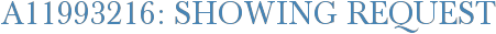 A11993216: Showing Request