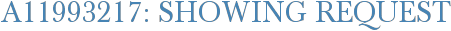 A11993217: Showing Request