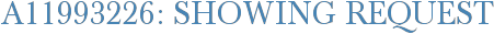 A11993226: Showing Request